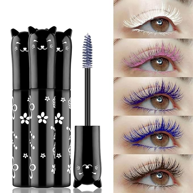 Purple Mascara For Eyelashes Waterproof Volume Length Voluminous Natural Hypoallergenic Colored Volumizing Lengthening Curling Defining Halloween Party Stage Use
