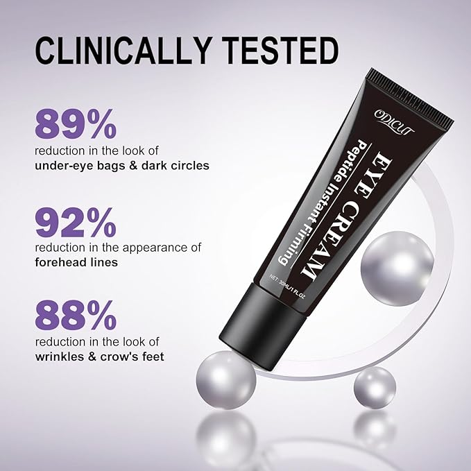 Temporary Instant Eye Tightener Cream – Under Eye Cream for Men & Women, Helps Improve the Appearance of Dark Circles, Puffiness & Fine Lines, Anti-Aging & Firming, Mild Hydrating Formula, 30 ML