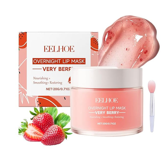 Sleeping Lip Mask, Overnight Lip Treatment, Replenishes Dry Lips with Shea Butter, Soothing Moisturizer Lips, 0.71 Fl Oz