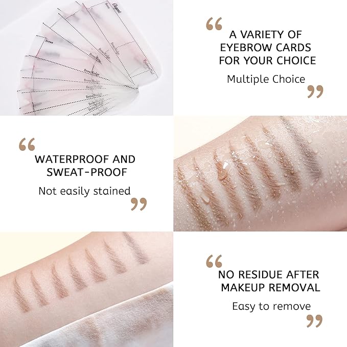 Ownest 6 Pcs Pull Cord Peel-off Eyebrow Pencil Tattoo Makeup and Microblading Supplies Set for Marking, Filling and Outlining, Waterproof and Durable Permanent Eyebrow Liner-Black