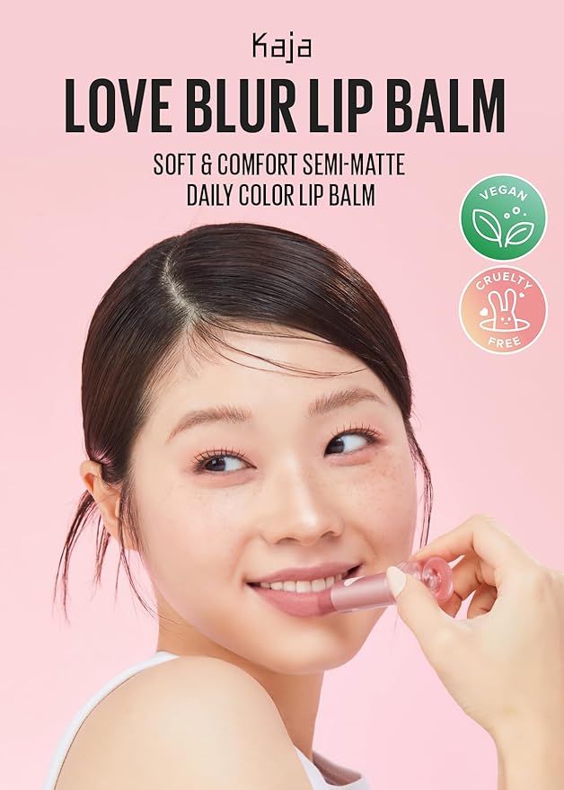 Kaja Love Blur Lip Balm - 05 My Heart | Soft & Comfort Semi-Matte Blurring Daily Color Lip Balm | Shea Butter, Avocado Oil, Citrus Unshiu Peel Extract, Vitamin E Infused |4g / 0.14oz.