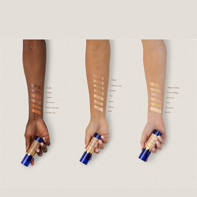 SeneGence MakeSense Original Foundation, Suede, 1 Fl Oz, Long-Lasting Oil-Free Formula with Skin-Nourishing Ingredients, Water-Resistant