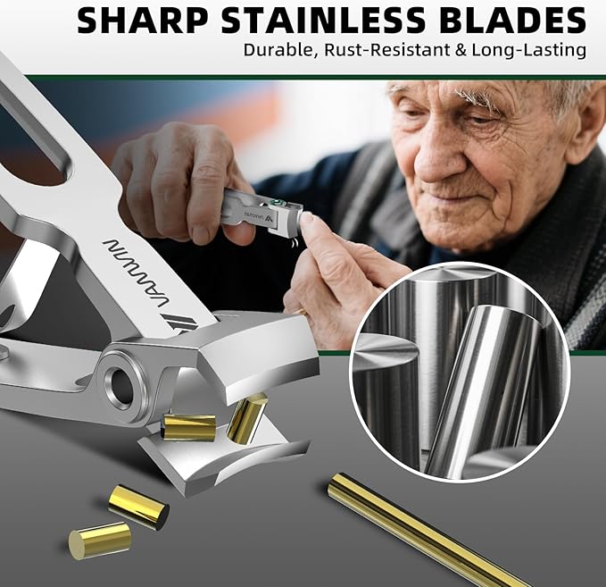 VANWIN Toenail Clippers for Seniors Thick Toenails, Large Toe Nail Clippers for Men Thick Nails with 37mm Wide Opening, Heavy Duty Ingrown Toenail Clippers with Long Handle Sharp Slanted Nail Cutter