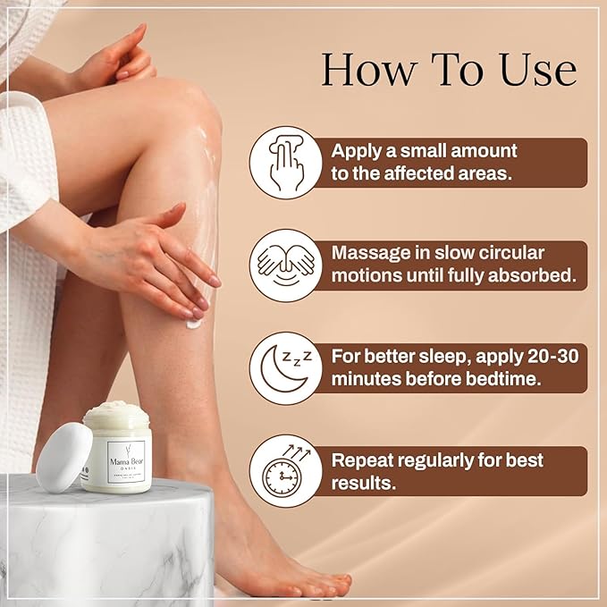 Mama Bear Oasis Lotion - Neuropathy Nerve Therapy & Relief Cream - Maximum Strength Relief Cream for Foot, Hands, Legs, Toes Includes Magnesium, Arnica, Vitamin B6, Aloe Vera, MSM (Pack of 2)