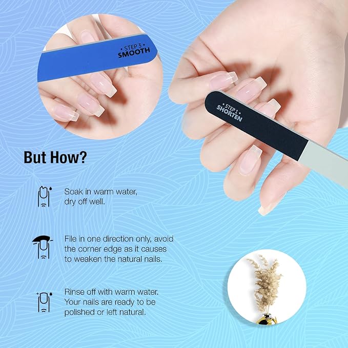 Karroy Nail File and Buffer for Natural Nails Dual Sided 4 Steps Shorten-Shape-Smooth-Polishing Nail Tools 20pcs