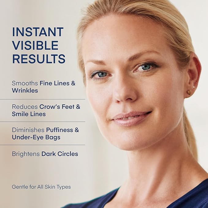 TEREZ & HONOR Rapid Anti-Aging Eye Cream - Instant Eye Tightener & Lifting Serum for Under Eye Bags, Puffiness, Dark Circles, Fine Lines & Wrinkle Reduction - Niacinamide + Peptides – Made in USA