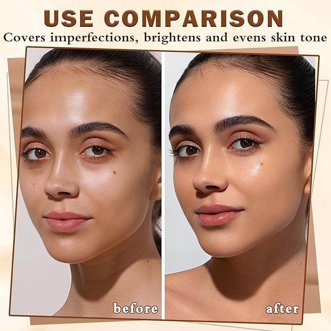 Air Brush Makeup Foundation,Magic Minerals Airbrush Foundation Makeup,Silk Flawless,Buildable Coverage,Moisturizing Formula for Smooth Radiant Skin (06 Light Medium)