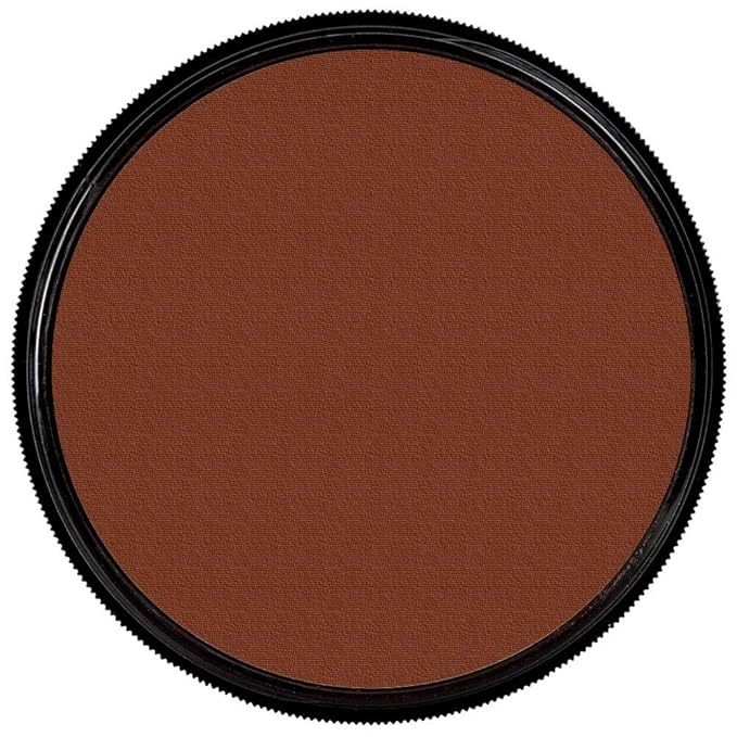 Mehron Makeup StarBlend Cake Makeup | Wet/Dry Pressed Powder Face Makeup | Powder Foundation | Sable Brown Face Paint & Body Paint 2 oz (56g)