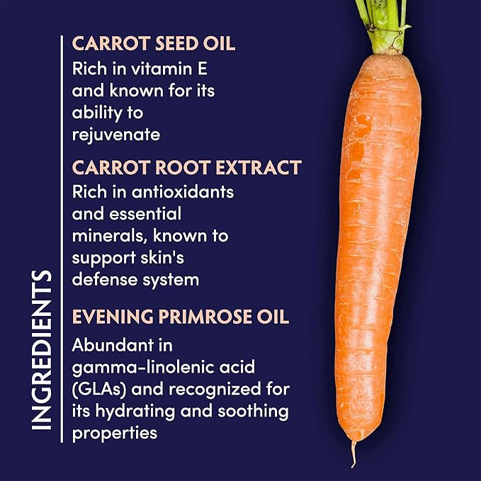 Naturopathica Carrot Seed Soothing Facial Oil, Rejuvenating Face Oil to Help Prevent Redness & Protect Skin, Hydrating Antioxidant Oil for Face, 1.18 fl oz