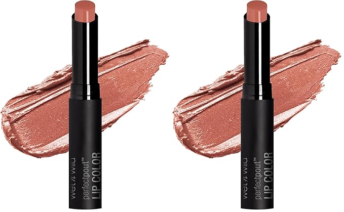 wet n wild Perfect Pout Lipstick, Orange Red Bare Your Soul, Vegan | Gluten-Free | Cruelty-Free | Lip Color (Pack of 2)