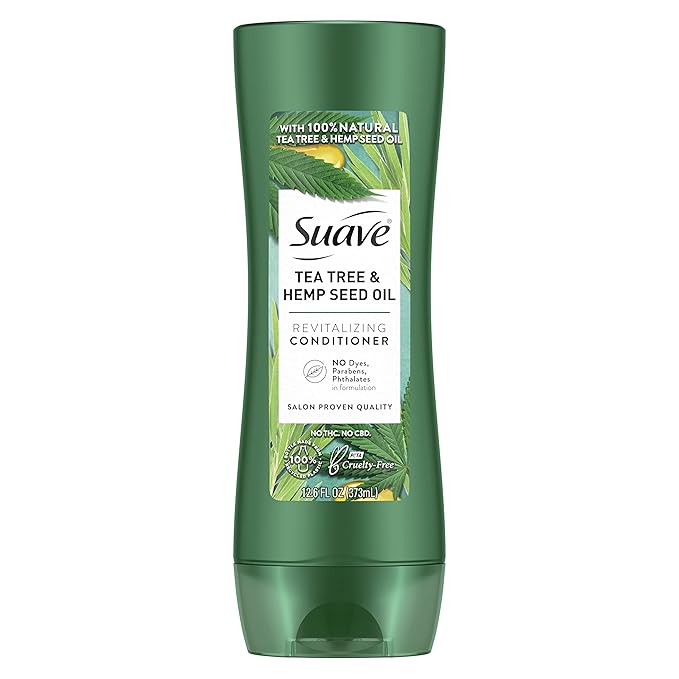 Suave Professionals Suave Conditioner for Oily Hair Tea Tree Hemp Seed Oil Paraben Free 12.6 oz
