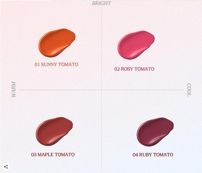 SKINFOOD Tomato Jelly Tint Lip (#03 Orange Tomato) - Moisturizing Tinted Lip Balm with Tomato Extracts, Healthy Looking Long Lasting Natural Lip Makeup - Natural Tinted Lip Balm - Lip Balm with Color