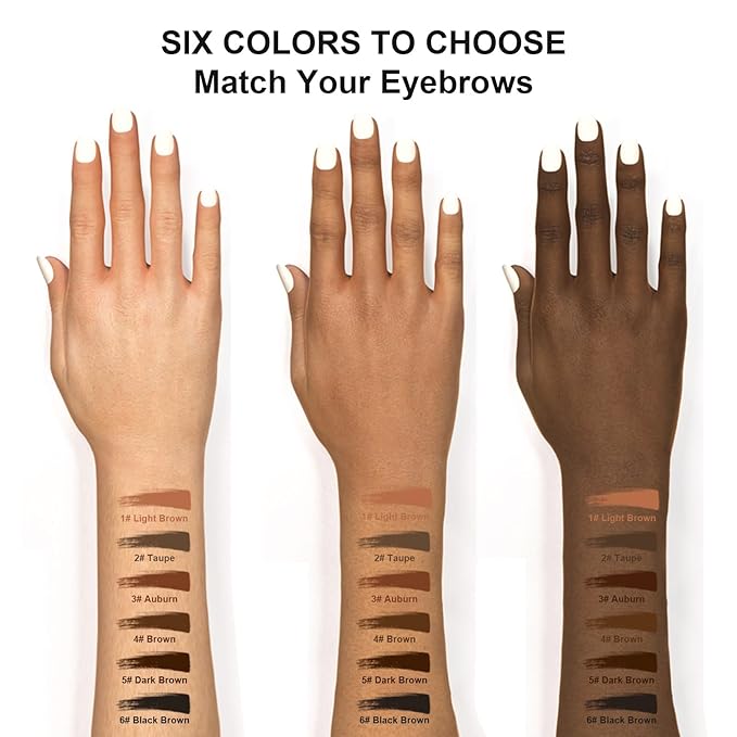 TurritopsisD Micro Brow Pencil 【2-Pack Taupe】 Eyebrow Pencil Waterproof Pro Long-Lasting Precision Micro-Tip Ultra-thin Built-in Soft Spoolie