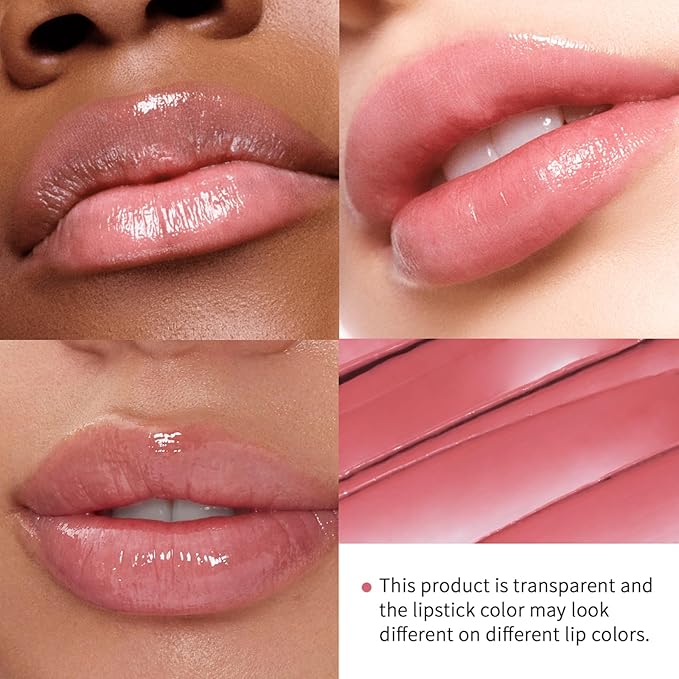 URQT Pink Honey Lipstick Tinted Lip Balm – Moisturizing Sheer Lip with Natural Shine, Hydrating & Lightweight Lip Tint, Long-Lasting Dark Cherry Tinted Balm Lip Stain (Pink Honey)