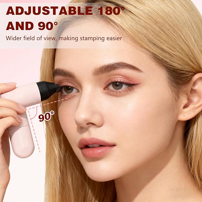 2 Pcs Gel Eyeliner Pencil Set, 2025 New Foldable Eyeliner Stamp for Perfect Wings, Waterproof Eyeliners Tool, Smudge Proof Eyeliners Pen for Beginners (Black + Brown)