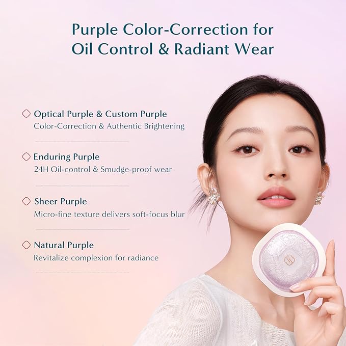 FLORASIS Flawless Jade Breathable Color Correcting Loose Powder (Limited Edition) (05 Lavender, 1 Count)