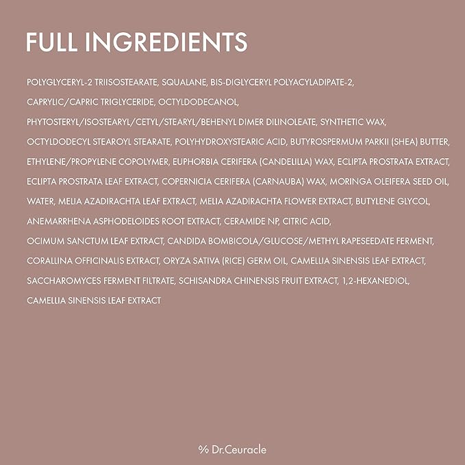 Dr.Ceuracle Vegan Kombucha Tea Lip Balm - Soft, Natural, Lightweight, Hydrating Lip Moisturizer for Dry Cracked Lips, Korean Skincare for Stocking Stuffers (3.7 g / 0.13 oz.)