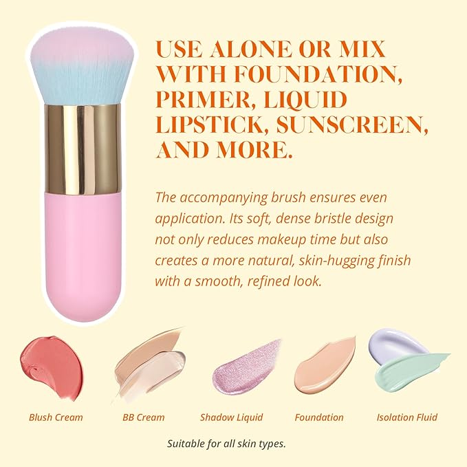 Liyalan Shimmer Body Oil 5 Color Options 1.0 fl.oz Face Glow Pearl Highlighter Illuminator Long-Lasting Shine Glitter Liquid Tanning with Makeup Brush Included (#04 Golden Brown)