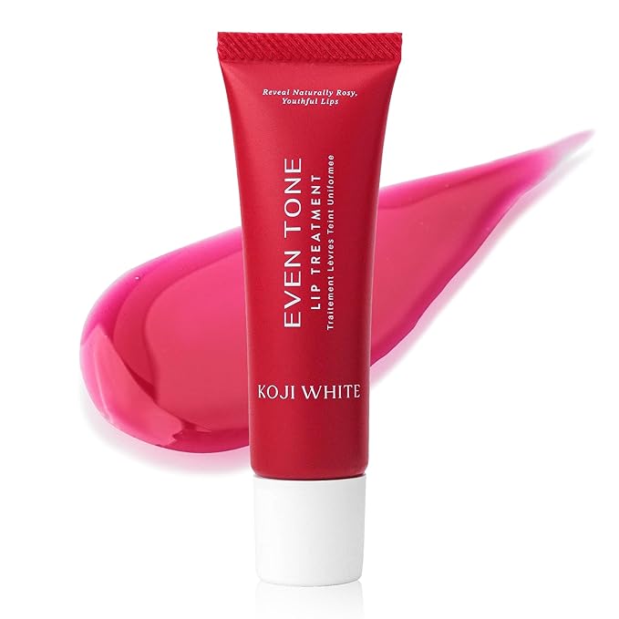 Koji White Lip Discoloration Treatment for Dark Lips | Smokers, Moisturizer & Hydrating Lip Balm with 1% Kojic Acid, Hyaluronic Acid, Vitamin C, Carrot Oil - Beeswax-Free, Vegan Chapstick, 0.23 Fl Oz