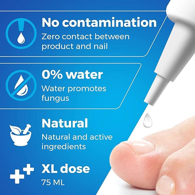 Toe & Toenail Fungus and Nail Fungus Treatment (FDA REGISTERED) - Damaged Yellow Nail Care - Extra Strength Nail Care Discolored Brittle Toenails - XL - Nail Mycosis Improved Formula (Made in USA)