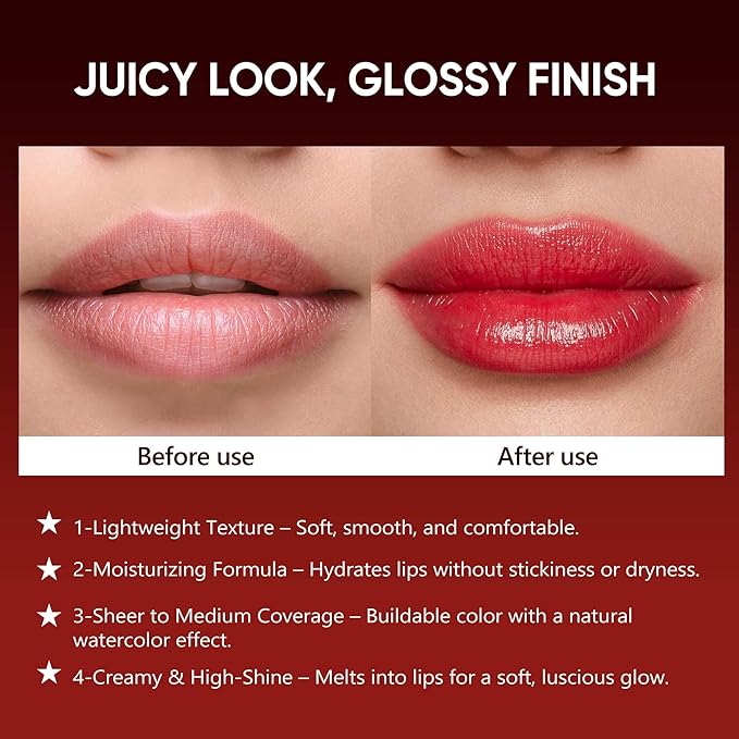 Purple Moisturizing Lipstick – Hydrating Long-Lasting Cream Lip Balm for Dry Lips, Soft Lilac Glossy Tint, Waterproof, All-Day Wear (Lilac Breeze)