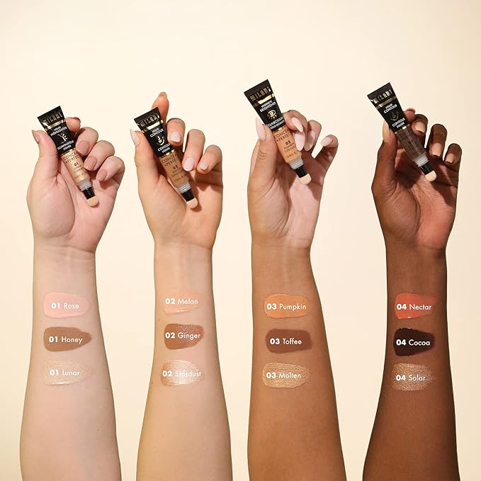 Milani Conceal + Perfect Undereye Brightener for Treating Dark Circles, Face Lift Collection - Nectar