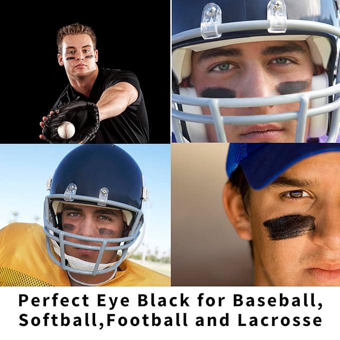 MEICOLY 3 Colors Camo Face Paint Set,Black Maroon Brown Green Eye Black Stick,Sporting Face Paint for Baseball Softball Football Lacrosse,Hunting Accessories Military Army Camo Paint
