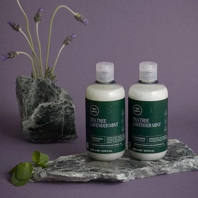 Tea Tree Lavender Mint Moisturizing Shampoo, Hydrates + Soothes, For Coarse + Dry Hair, 10.14 fl. oz.