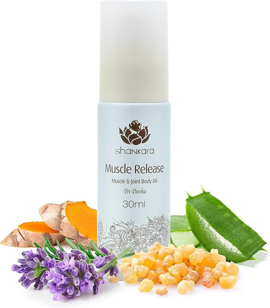 Shankara Body Massage Oil for Muscle Relief – Sore Muscle & Joint Care with Lavender & Arnica – Aromatic Oil Massager for Body Relax & Hydration – Body Oil for Women (30ml)