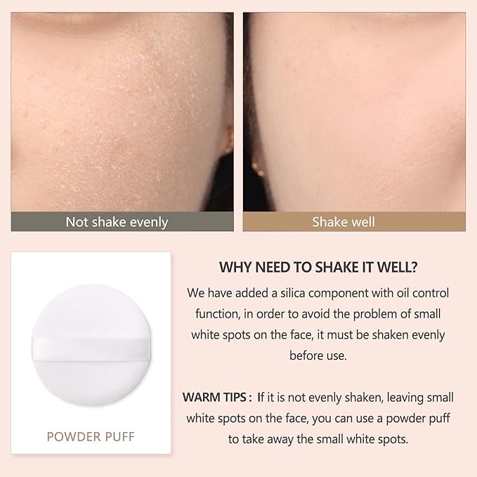 UCANBEMAKEUP Long Lasting Makeup Setting Spray Kit - 3.38 Fl oz Super Matte Finish Setting Mist Lightweight Face Make up Fixer for Oily Skin + 1PC Sponge Puff + 1PC Powder Puff