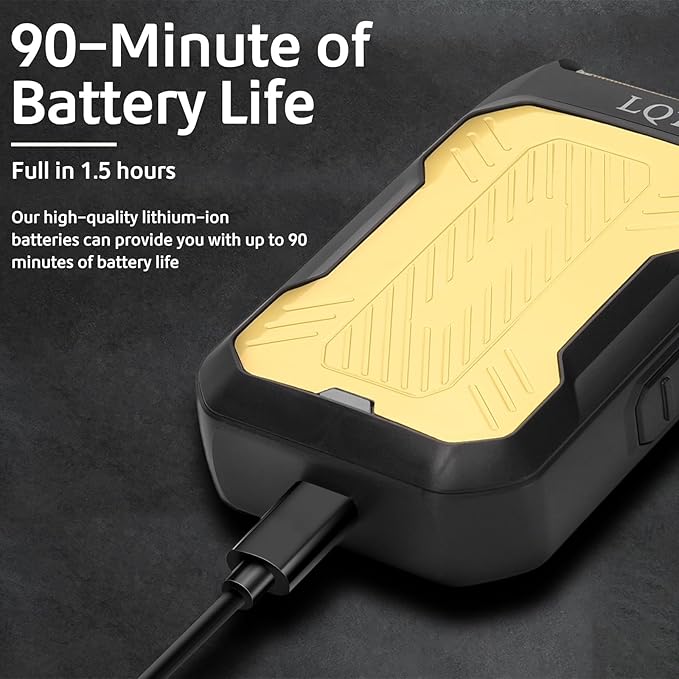 LQTⓇ Mini Foil Shaver, Portable Cordless Electric Shaver for Men, Equipped with a Set of Replacement Heads, USB-C Charging Cable, and Cleaning Brush, Suitable for Travel and Home use (Black)