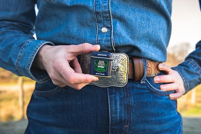 Bag Balm Vermont's Original Skin Moisturizer - Full Body Hydrating Skin Care: Dry Hands, Lips, Face, Feet & More - Unscented, Cruelty & Paraben Free - Day & Night, Men & Women (Wrangler, 3-Pack)