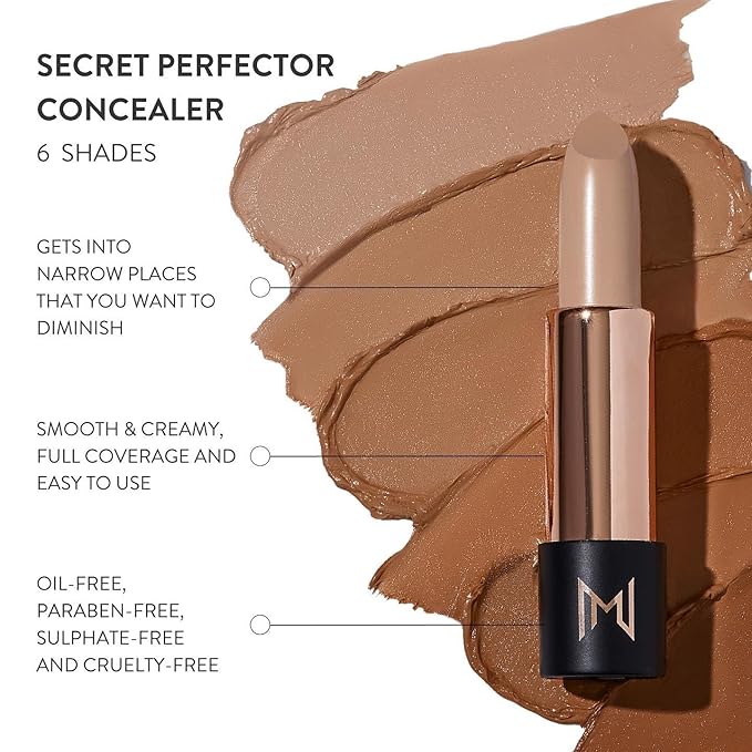 NATASHA MOOR: Secret Perfector Concealer Stick - Full Coverage, Creamy Formula for Marks, Dark Circles, and Pigmentation - Portable and Mirror-Compact Design - Suitable for All Skin Types #1