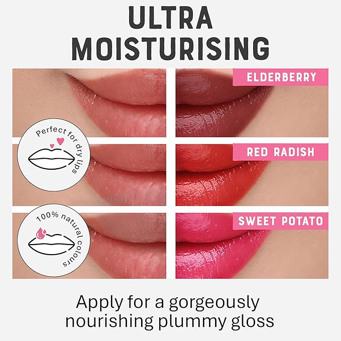 Dr. Lipp Superfood Lip Tint 3 PACK [3 x 8ml] – 4-in-1 Tinted Balm for Lips, Cheeks & Eyes – Ultra Moisturizing, 100% Natural, Fragrance-Free & Cruelty-Free
