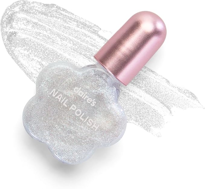 Claire's Glam Essentials Kids Makeup Kit, 4-Piece Real Cosmetic Set with Mini Pouch, Lip Gloss, Lipstick & Nail Polish, Pretend Play Make Up for Kids Ages 6+, Girl Toys & Beauty Activity Gift