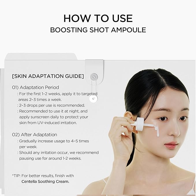 SKIN1004 Matrixyl 10% Boosting Shot Ampoule 1.01fl.oz, 30ml, Hyaluronic Acid & Spicule Serum, Korean Hydrating Facial Matrixyl & Peptide Serum for Deep Moisture, Madagascar Centella, Korean Skin Care