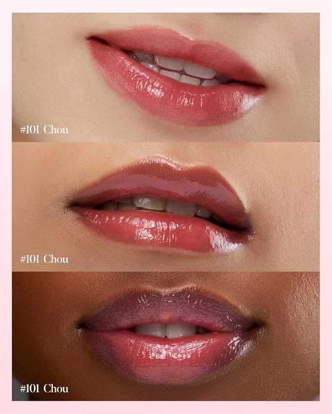 Glow Lock Jelly Tint 101 Chou 4g, Hydrating Jelly Glow Lip Stain, Glass-Like Shine Lip Gloss, Long-Lasting Color, Moisturizing Lip Enhancer, Collectible Lock-Shaped Design, Korean Makeup