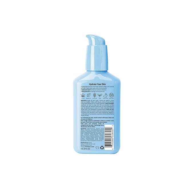 Hempz Travel-Size Body Serum, Beauty Actives Ocean Breeze with Hyaluronic Acid, Lightweight, aftersun care, vacation essential, TSA approved, 2.25 oz (Pack of 2)