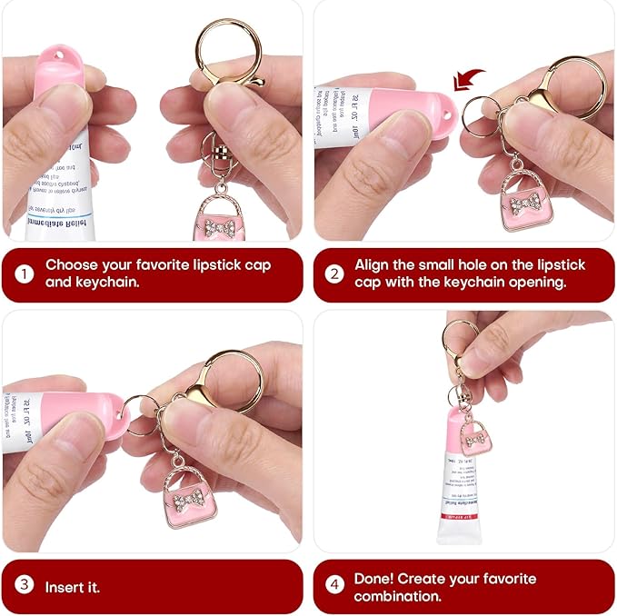 2 Pcs Keychain Holder for Aquaphor Lip Repair- Polypropylene Cap Accessory - Fit Lip Balm Keychain