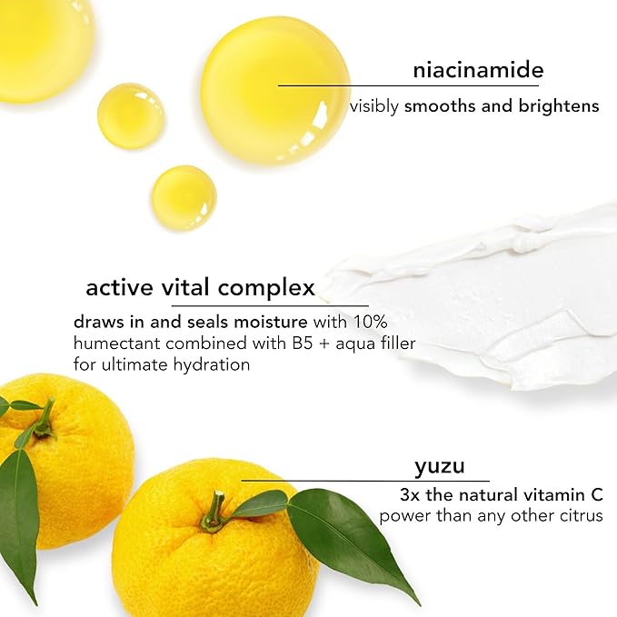 Saturday Skin Yuzu Eye Balm Vitamin C Wide lluminating Under Tight Eye Cream Korean Niacinamide Caffeine for Wrinkles Puffy Eyes Dark Circles Moisturizing Hydrates Anti Aging for Women (15ml)