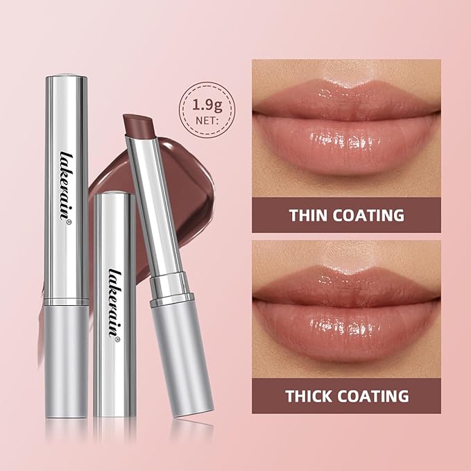 URQT Nude Honey Lipstick Tinted Lip Balm – Moisturizing Sheer Lip with Natural Shine, Hydrating & Lightweight Lip Tint, Long-Lasting Dark Cherry Tinted Balm Lip Stain (Nude Honey)