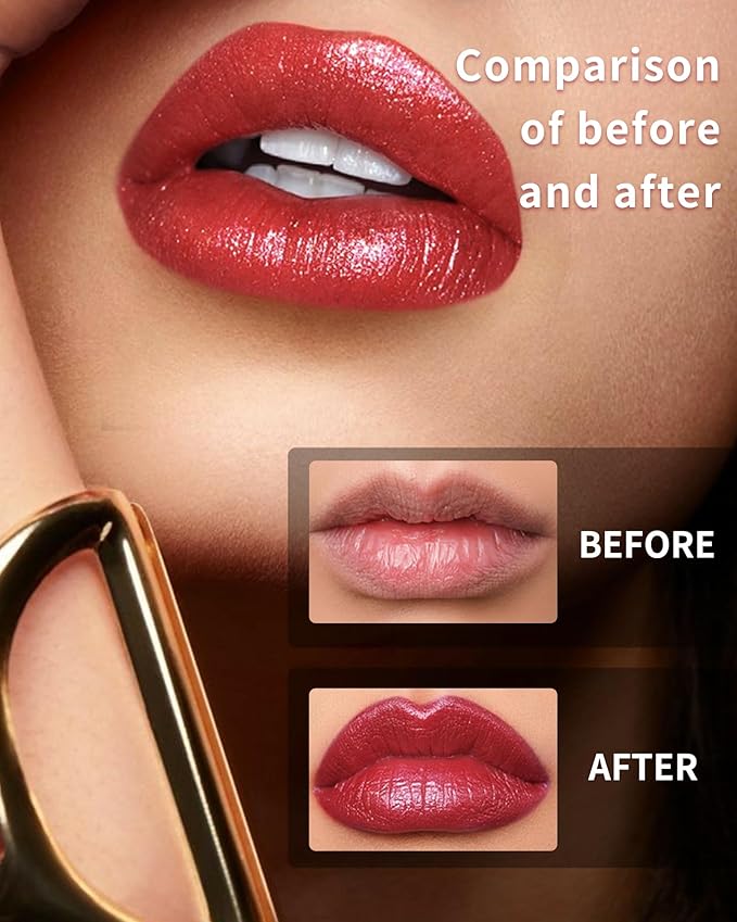 Glitter Metallic Shimmer Coral Nude Pink Lipstick Long Lasting,Diamond High Pigmented Red Metallic Matte Liquid Lipstick Non-stick Lip Gloss,Transferproof Lip Color Lip Stick Makeup for Women-02