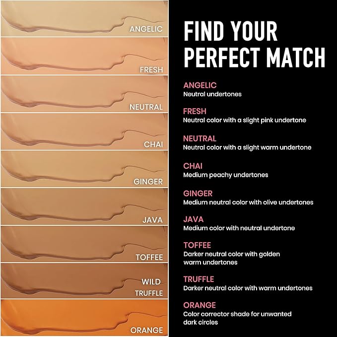 Frankie Rose Cosmetics Our Lil’ Secret Concealer - Full, Long Lasting Coverage for Dark Circles and Fine Lines - Easy to Blend - Soft, Smooth Complexion - Fresh