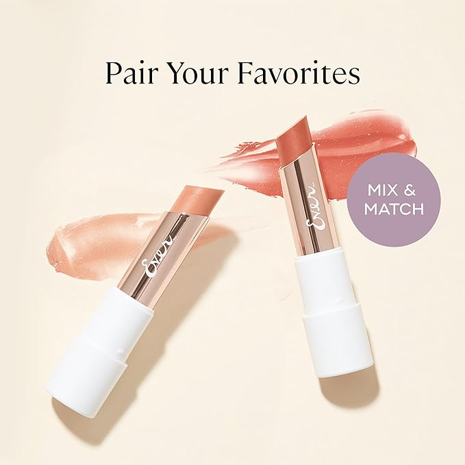 EVER Peptide Lip Therapy — Rose (Soft Pink Tinted Balm with Peptides & Moisturizing Botanical Oils)