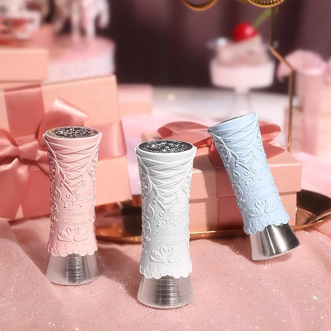 Flower Knows Swan Ballet Shine Lipstick,Hydrating Solid Lip Gloss,Moisturizing Red Tinted Lip Balm-Long Lasting Lip Gloss in Balm for Girls&Women(B07 Ballet Dream)