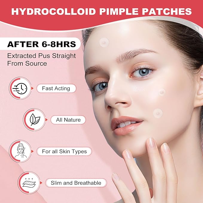 432 Counts Pimple Patches for Face, Hydrocolloid Acne Patches Zit Patches for Face Acne Spot Treatment Patch Cystic Acne Treatment Stickers Blemish Hydrocolloid Patches for all Skin Type