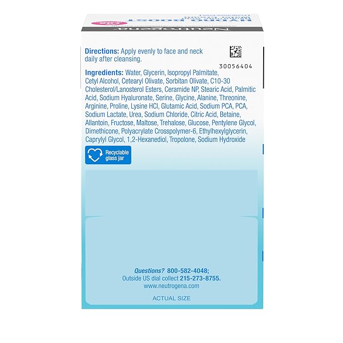 Neutrogena Hydro Boost Skincare Set, Hydro Boost Water Cream Face Moisturizer for 72-Hour Hydration, 1.7 Fl Oz, & Hydro Boost Hydrating Gel Facial Cleanser Trial Size, 0.5 Fl Oz, 2 Pack, Clear