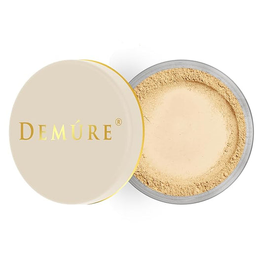 Demure Mineral Make Up, Medium Warm Mineral Foundation Makeup, Concealer Makeup, Natural Makeup Made with Pure Crushed Minerals, Loose Face Powder.