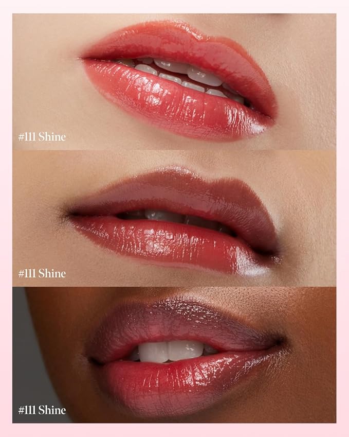 Glow Lock Jelly Tint 111 Shine 4g, Hydrating Jelly Glow Lip Stain, Glass-Like Shine Lip Gloss, Long-Lasting Color, Moisturizing Lip Enhancer, Collectible Lock-Shaped Design, Korean Makeup