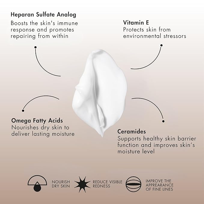 Senté Dermal Repair Ultra-Nourish | Rosacea Treatment for Dry, Sensitive Skin | Repairs, Replenishes & Reduces Skin Redness | 1.7 Fl Oz